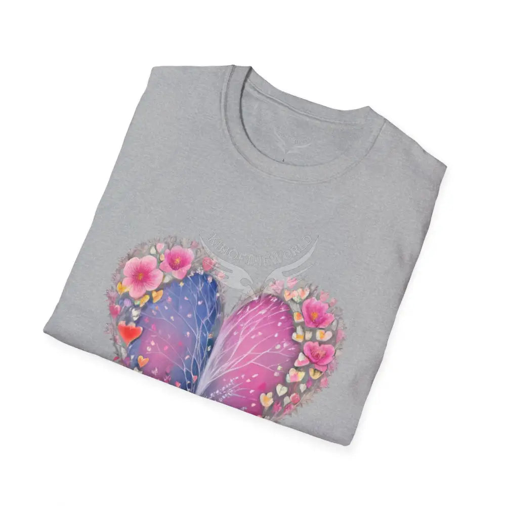 Floral Heart Tee - Softstyle T-Shirt T-Shirt