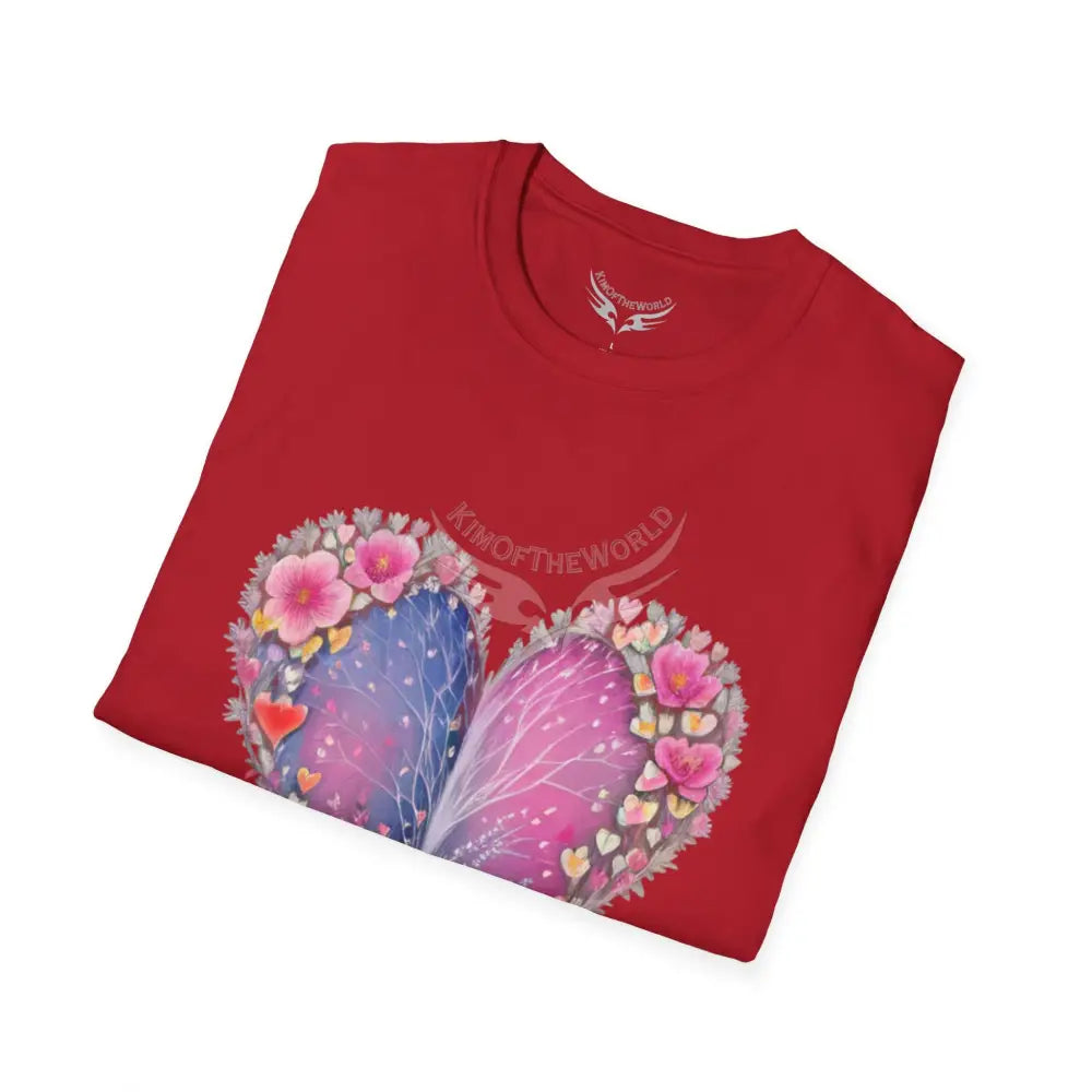 Floral Heart Tee - Softstyle T-Shirt T-Shirt