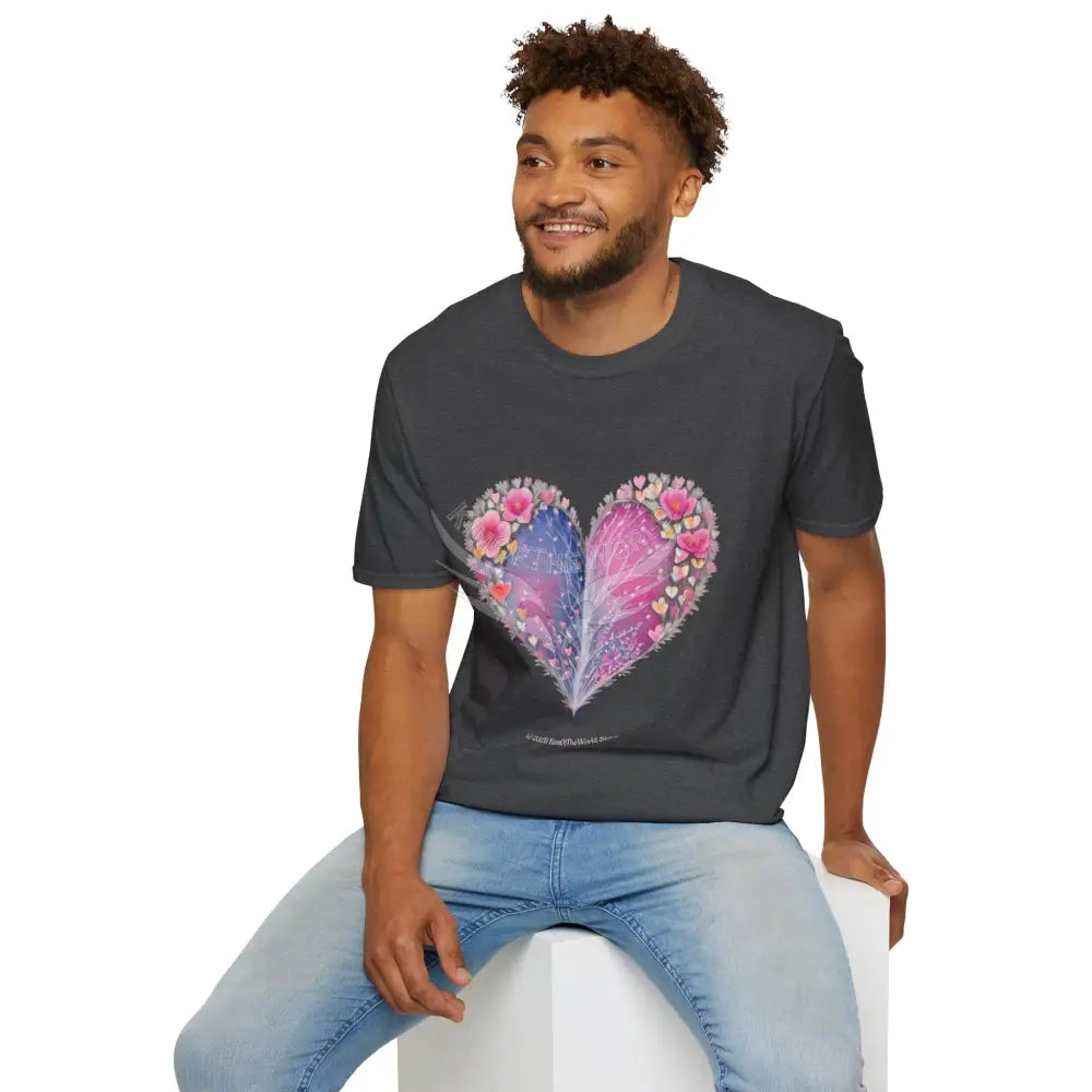 Floral Heart Tee - Softstyle T-Shirt T-Shirt