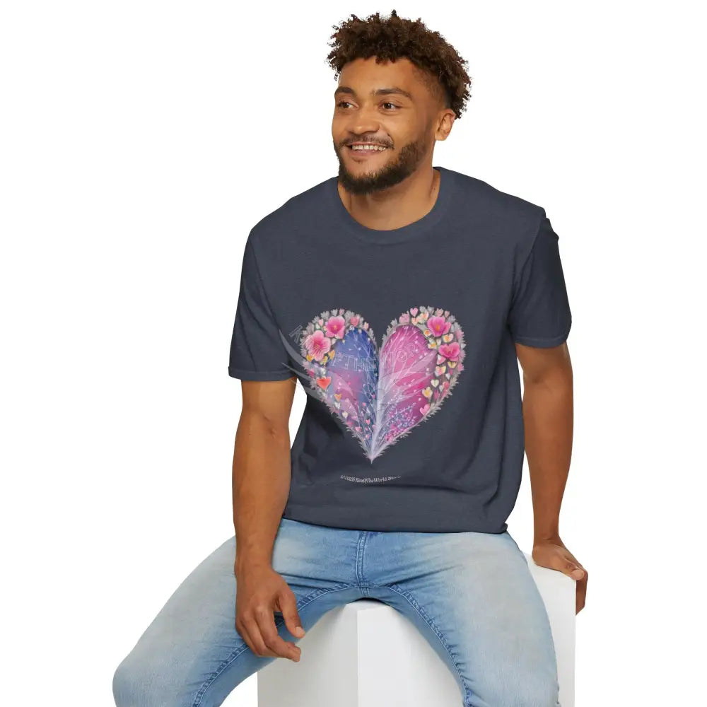 Floral Heart Tee - Softstyle T-Shirt T-Shirt