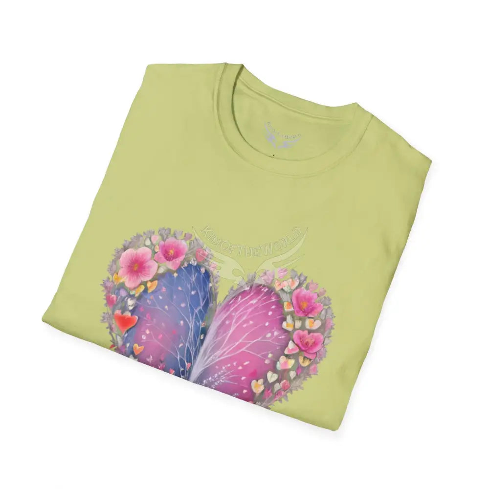 Floral Heart Tee - Softstyle T-Shirt T-Shirt