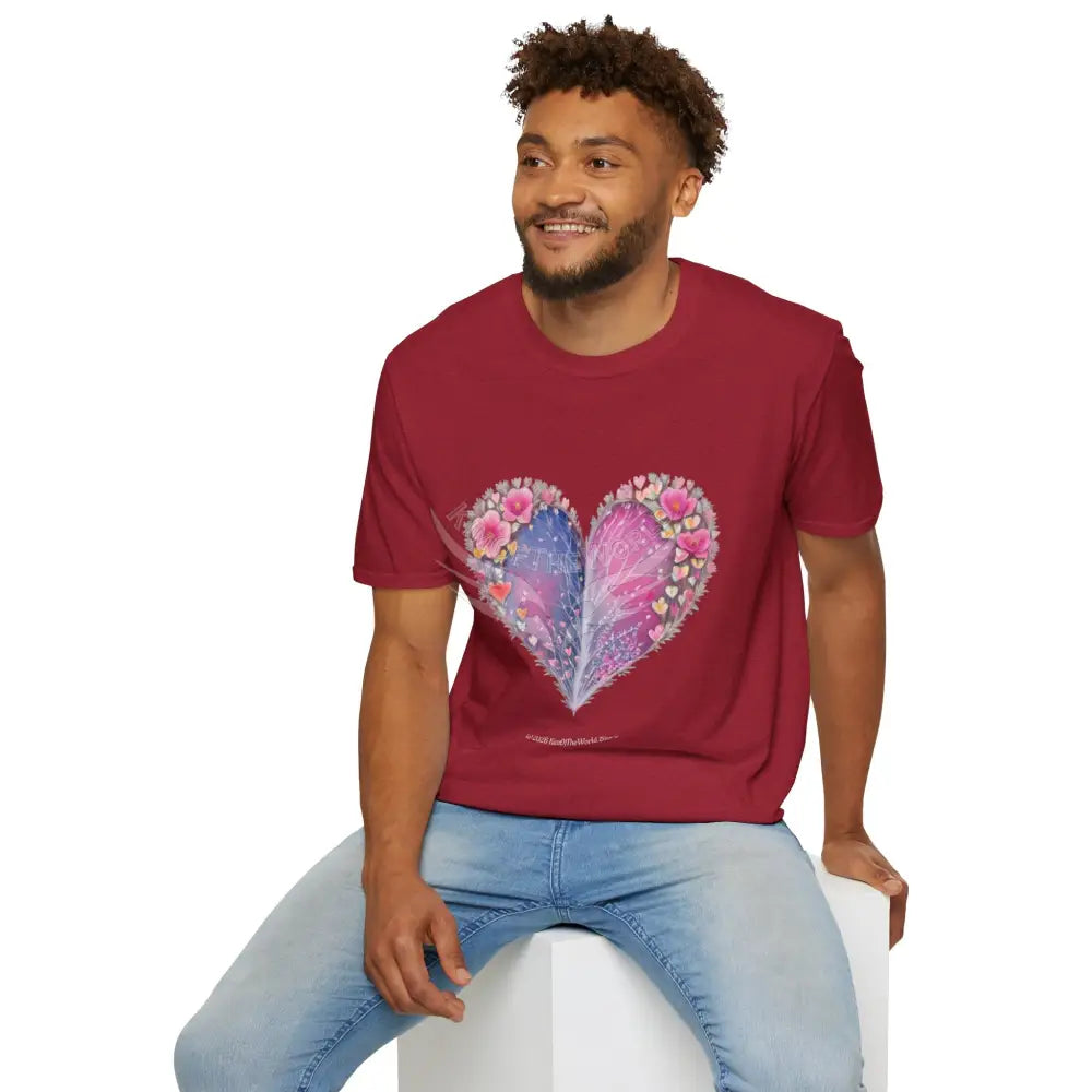 Floral Heart Tee - Softstyle T-Shirt T-Shirt