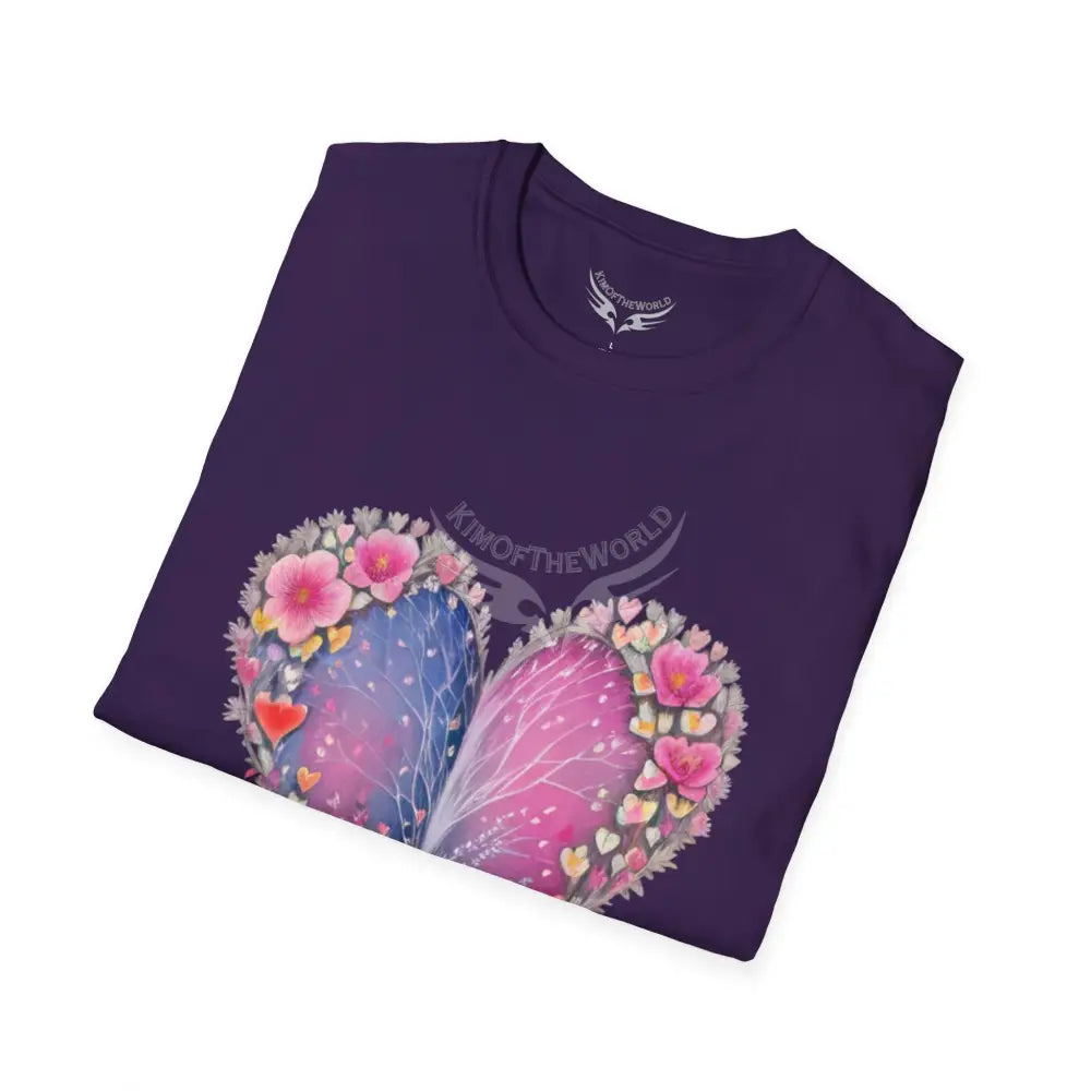 Floral Heart Tee - Softstyle T-Shirt T-Shirt