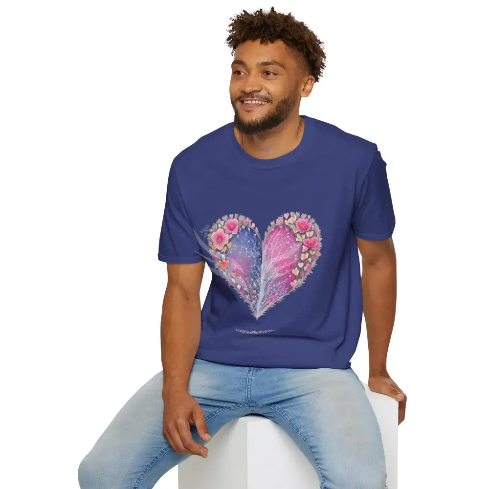 Floral Heart Tee - Softstyle T-Shirt T-Shirt