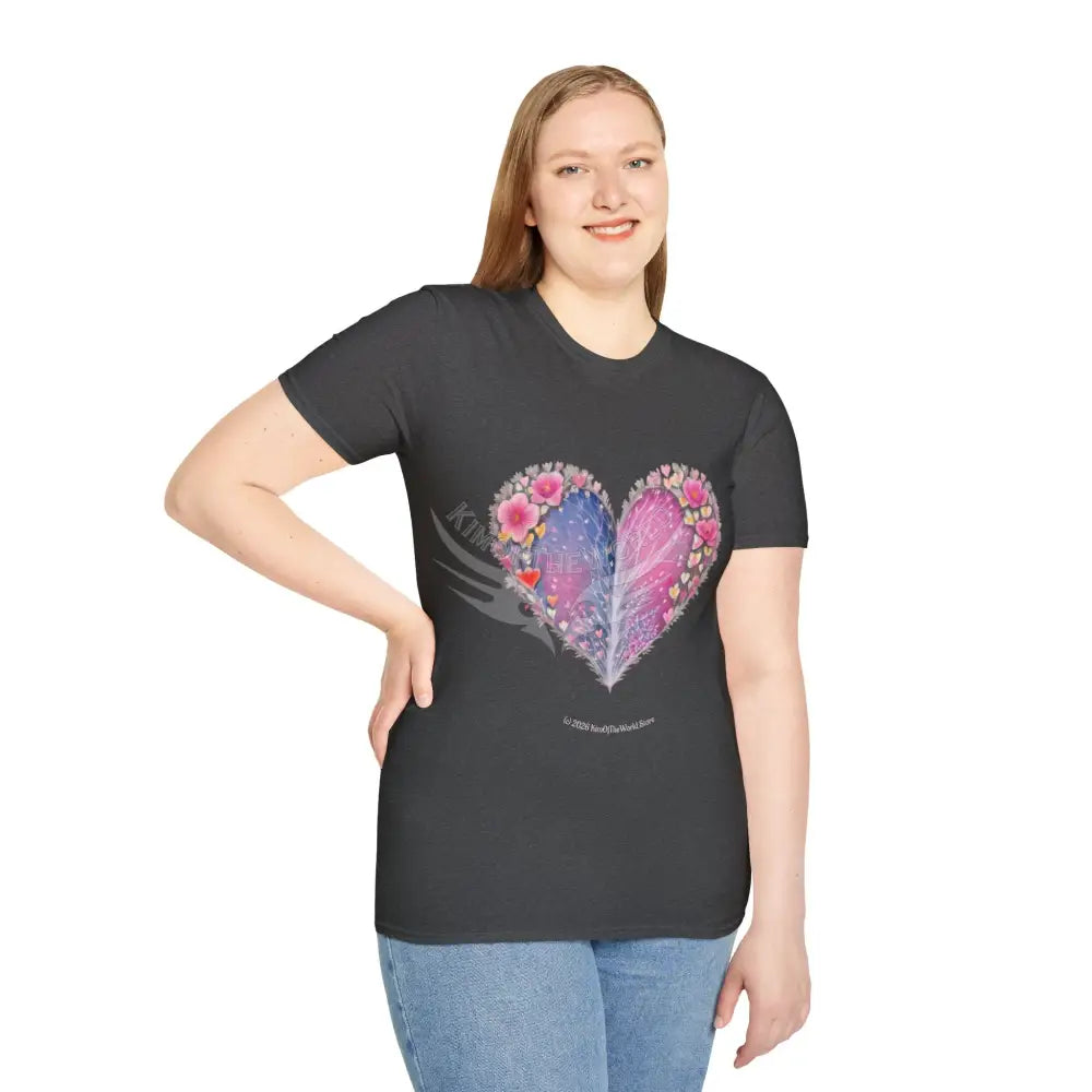 Floral Heart Tee - Softstyle T-Shirt T-Shirt