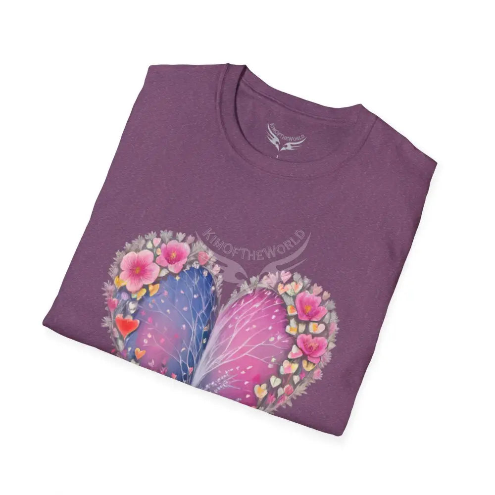 Floral Heart Tee - Softstyle T-Shirt T-Shirt