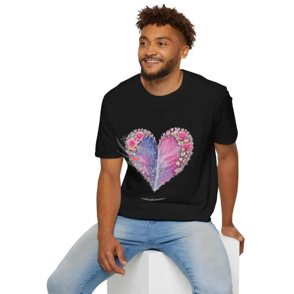 Floral Heart Tee - Softstyle T-Shirt T-Shirt