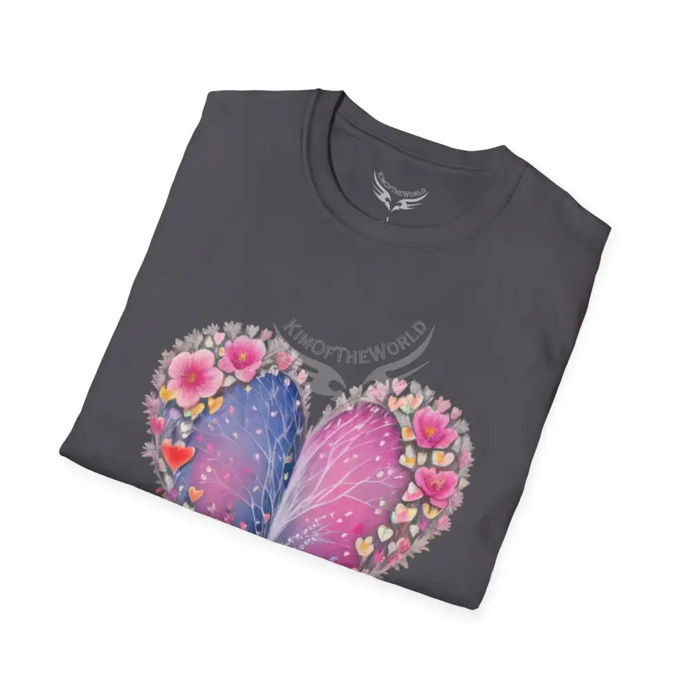 Floral Heart Tee - Softstyle T-Shirt T-Shirt