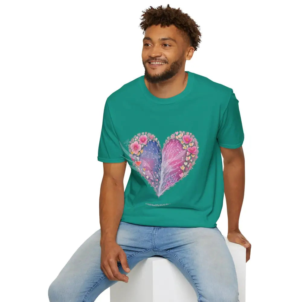 Floral Heart Tee - Softstyle T-Shirt T-Shirt