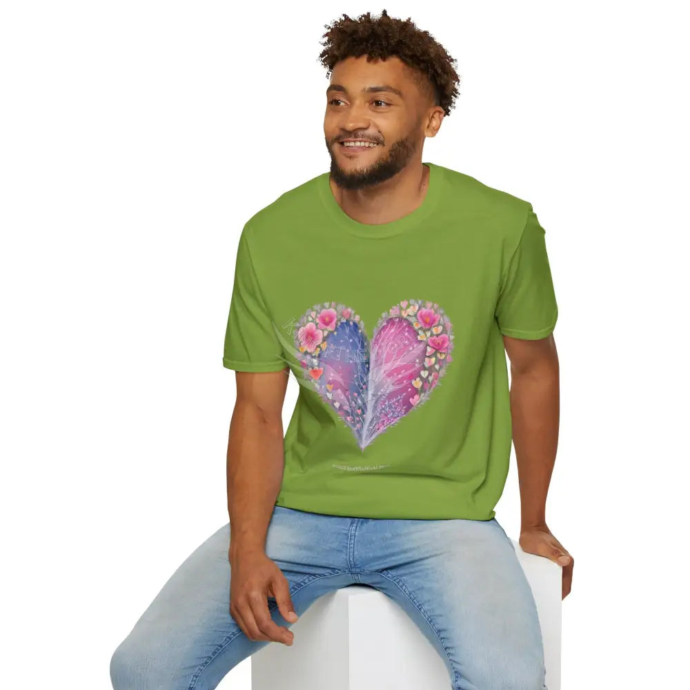 Floral Heart Tee - Softstyle T-Shirt T-Shirt