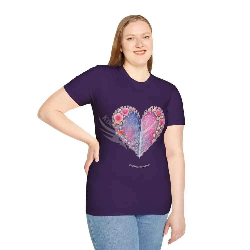 Floral Heart Tee - Softstyle T-Shirt T-Shirt