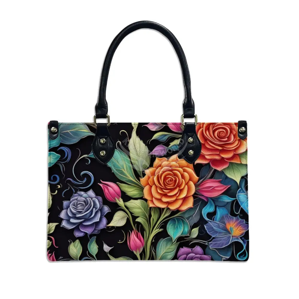Floral II Tote Bag for Women Black / S Handbag