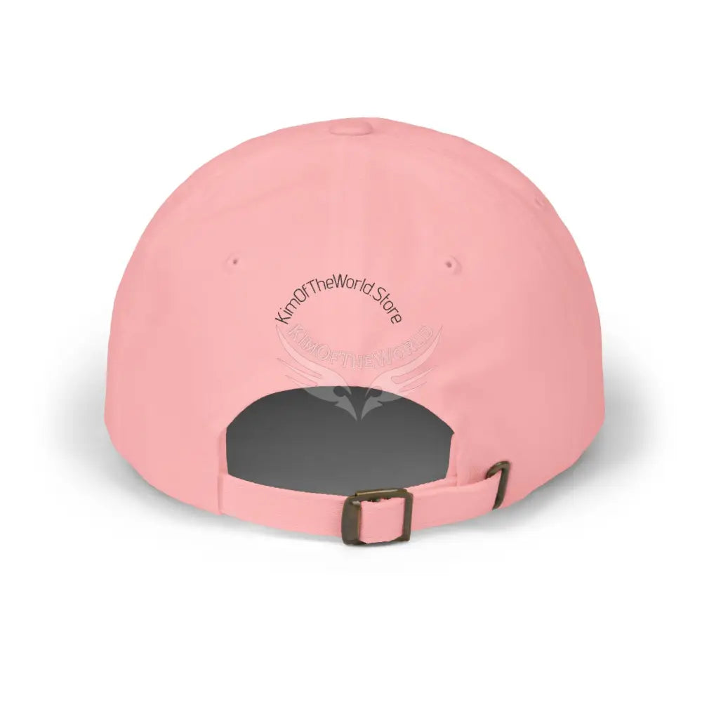 Floral Pin-Up Dad Cap — Retro Pinup Silhouette Embroidered Baseball Hat Hats