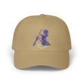 Floral Pin-Up Dad Cap — Retro Pinup Silhouette Embroidered Baseball Hat Khaki / One size Hats