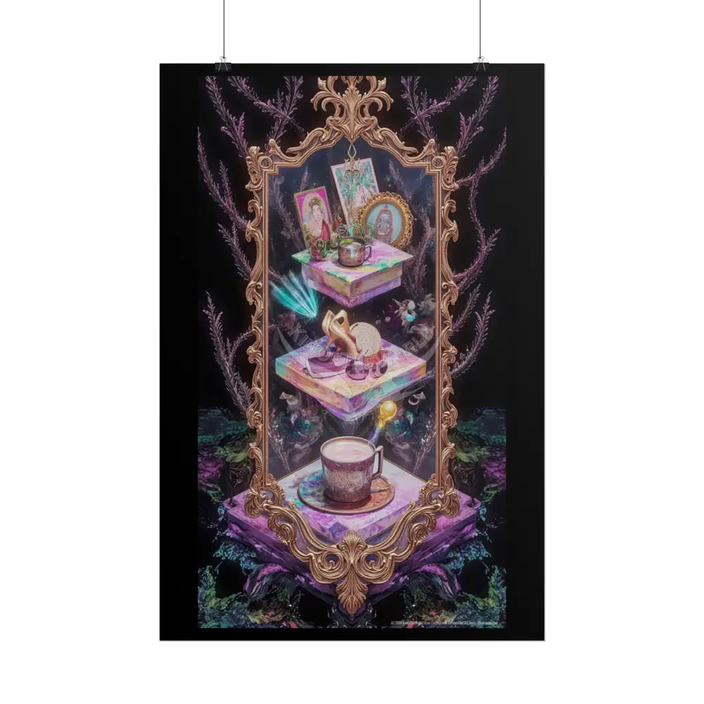 Floral Stacked Layer Poster — Rolled Posters with Layered Charm Poster