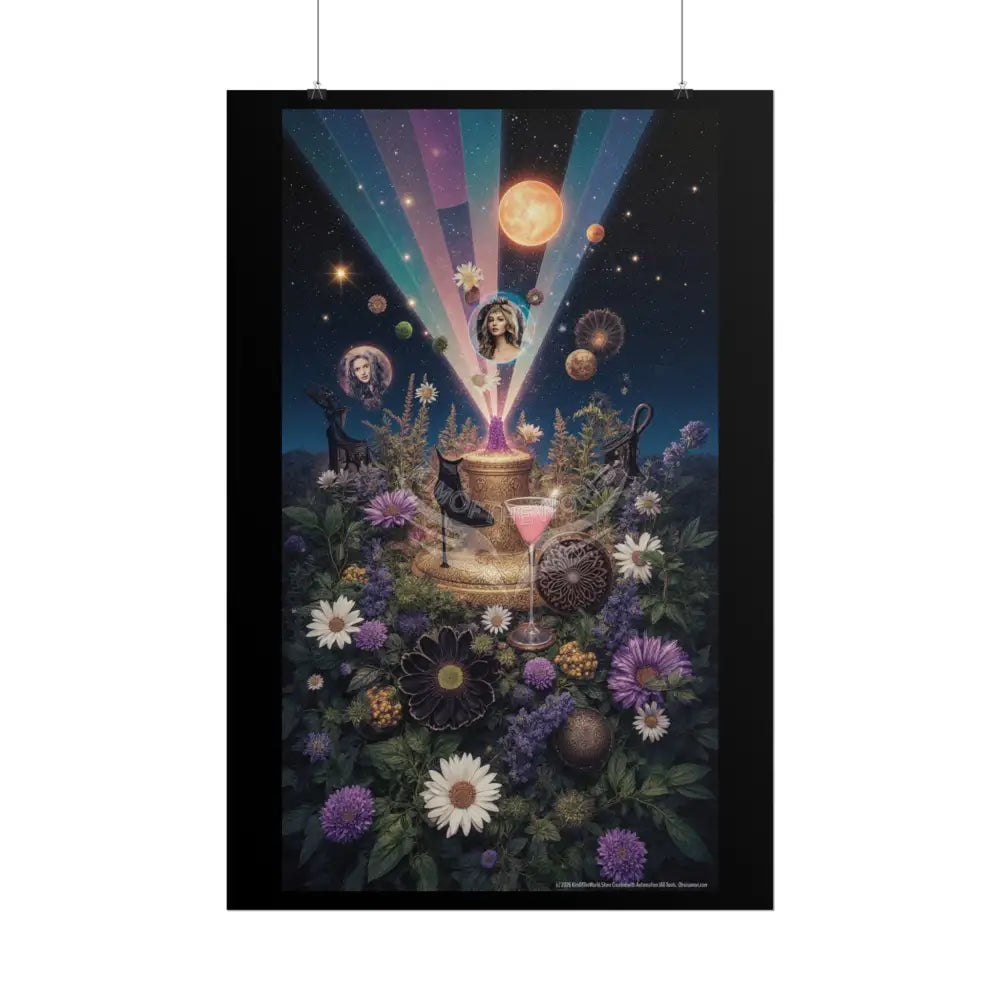 Floral Stacked Layer Poster — Rolled Posters with Layered Charm Poster