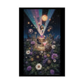 Floral Stacked Layer Poster — Rolled Posters with Layered Charm 20″ x 30″ (Vertical) / Semi Glossy Poster