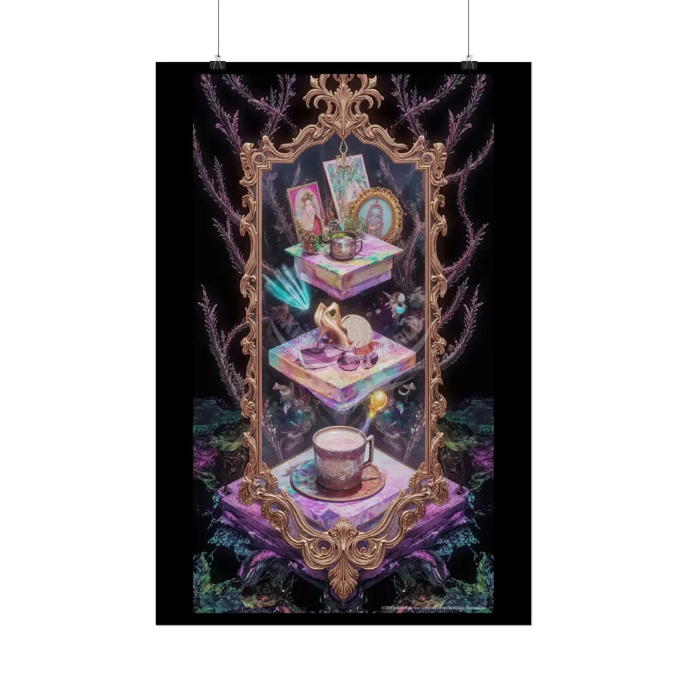 Floral Stacked Layer Poster — Rolled Posters with Layered Charm Poster