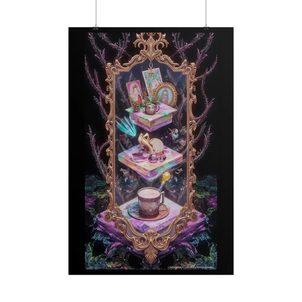 Floral Stacked Layer Poster — Rolled Posters with Layered Charm Poster