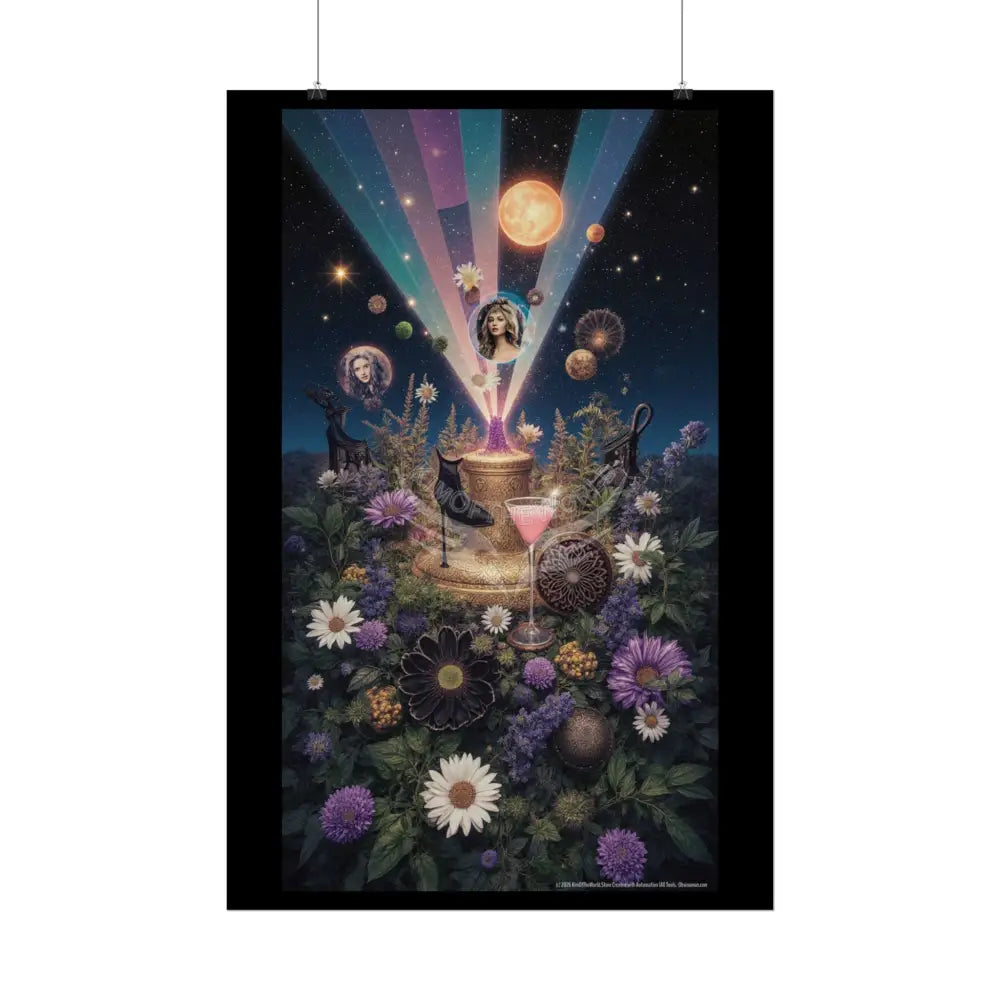 Floral Stacked Layer Poster — Rolled Posters with Layered Charm Poster