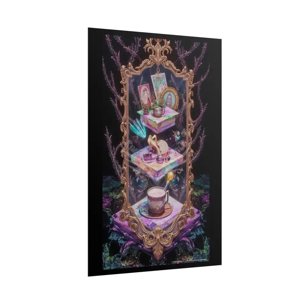 Floral Stacked Layer Poster — Rolled Posters with Layered Charm Poster
