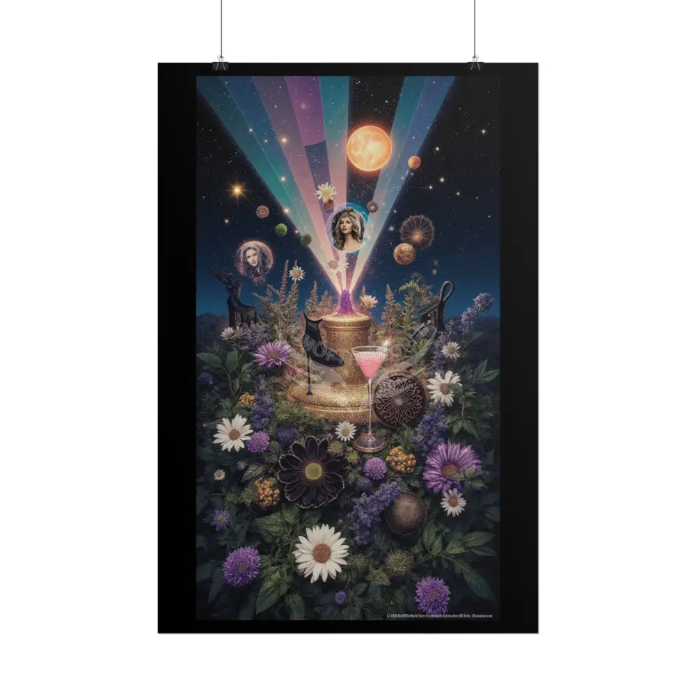 Floral Stacked Layer Poster — Rolled Posters with Layered Charm Poster