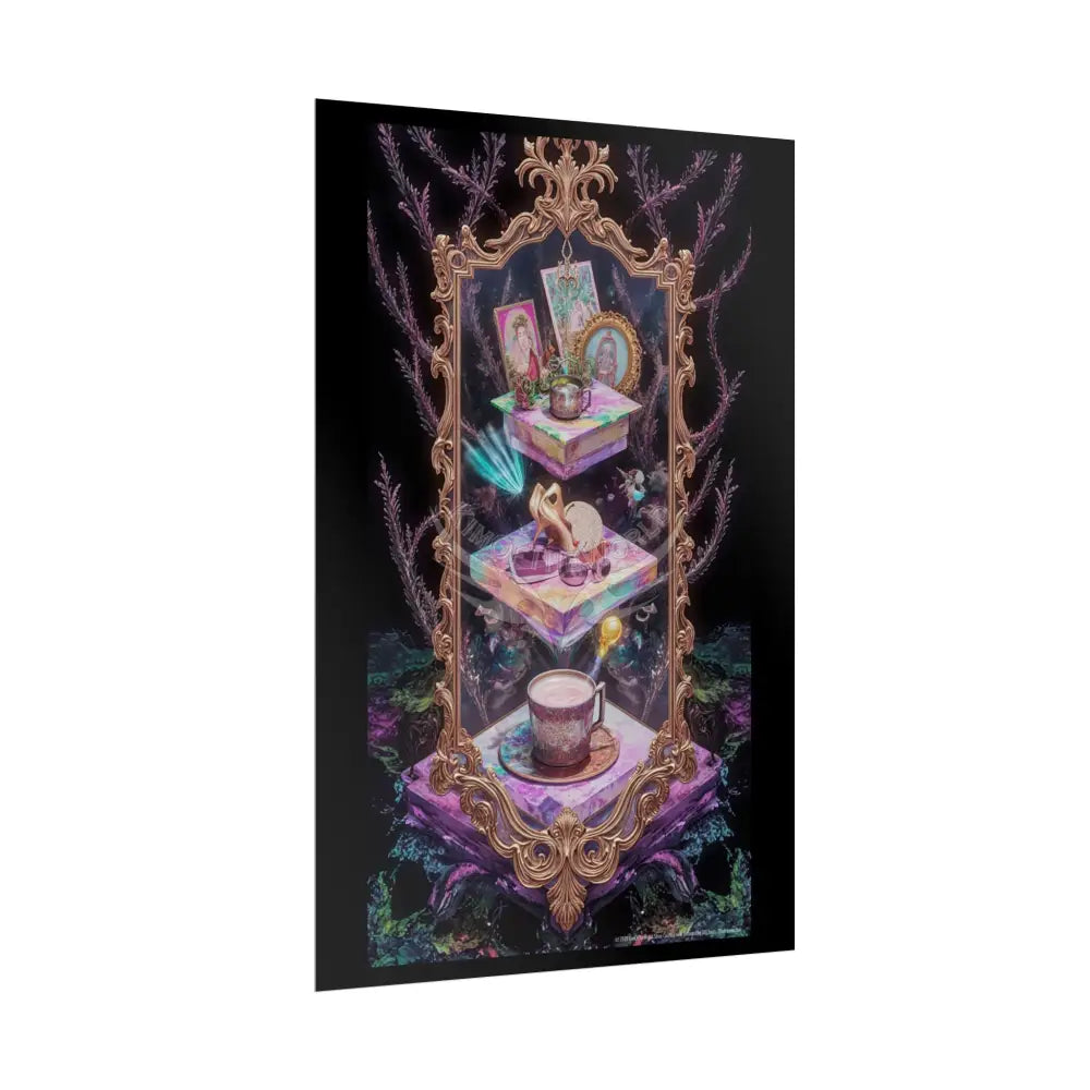 Floral Stacked Layer Poster — Rolled Posters with Layered Charm Poster
