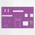 Fuchsia Pegboard Tool and Craft Organizer Peg 6 PCS Pegboard Kit 11’’x11’’x6pcs Home Accessories