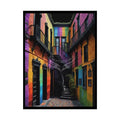 Funky Architecture Building Rainbow Spectrum Painted Rolled Poster 18″ x 24″ (Vertical) / Semi Glossy Poster