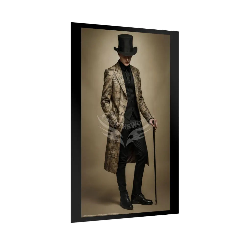 Funky Fashion ’No Labels’ Random Print Rolled Poster — ’Show Models Sometimes Naughty’ Wall Art Poster