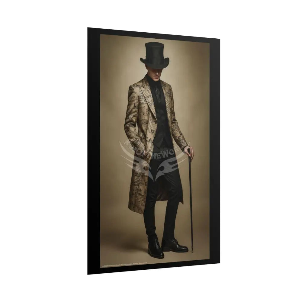 Funky Fashion ’No Labels’ Random Print Rolled Poster — ’Show Models Sometimes Naughty’ Wall Art Poster