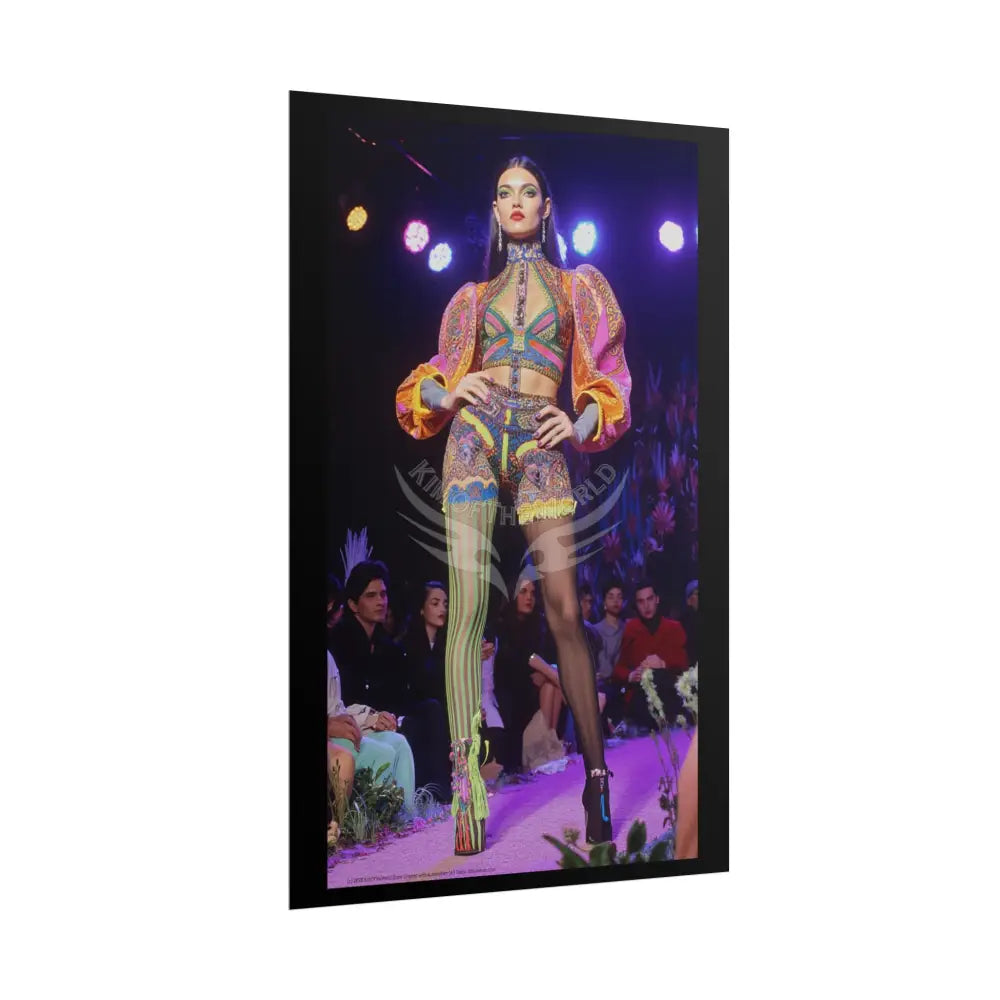 Funky Fashion Rolled Poster — ’Show Models Sometimes Naughty’ Wall Art Poster
