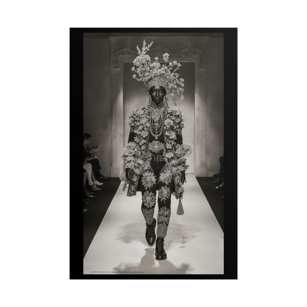 Funky Fashion Rolled Poster — ’Show Models Sometimes Naughty’ Wall Art 24’’ x 36’’ (Vertical) / Matte Poster