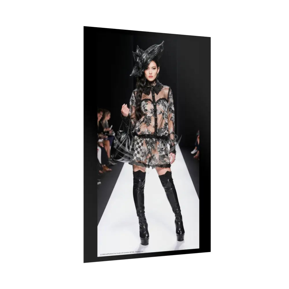 Funky Fashion Rolled Poster — ’Show Models Sometimes Naughty’ Wall Art Poster