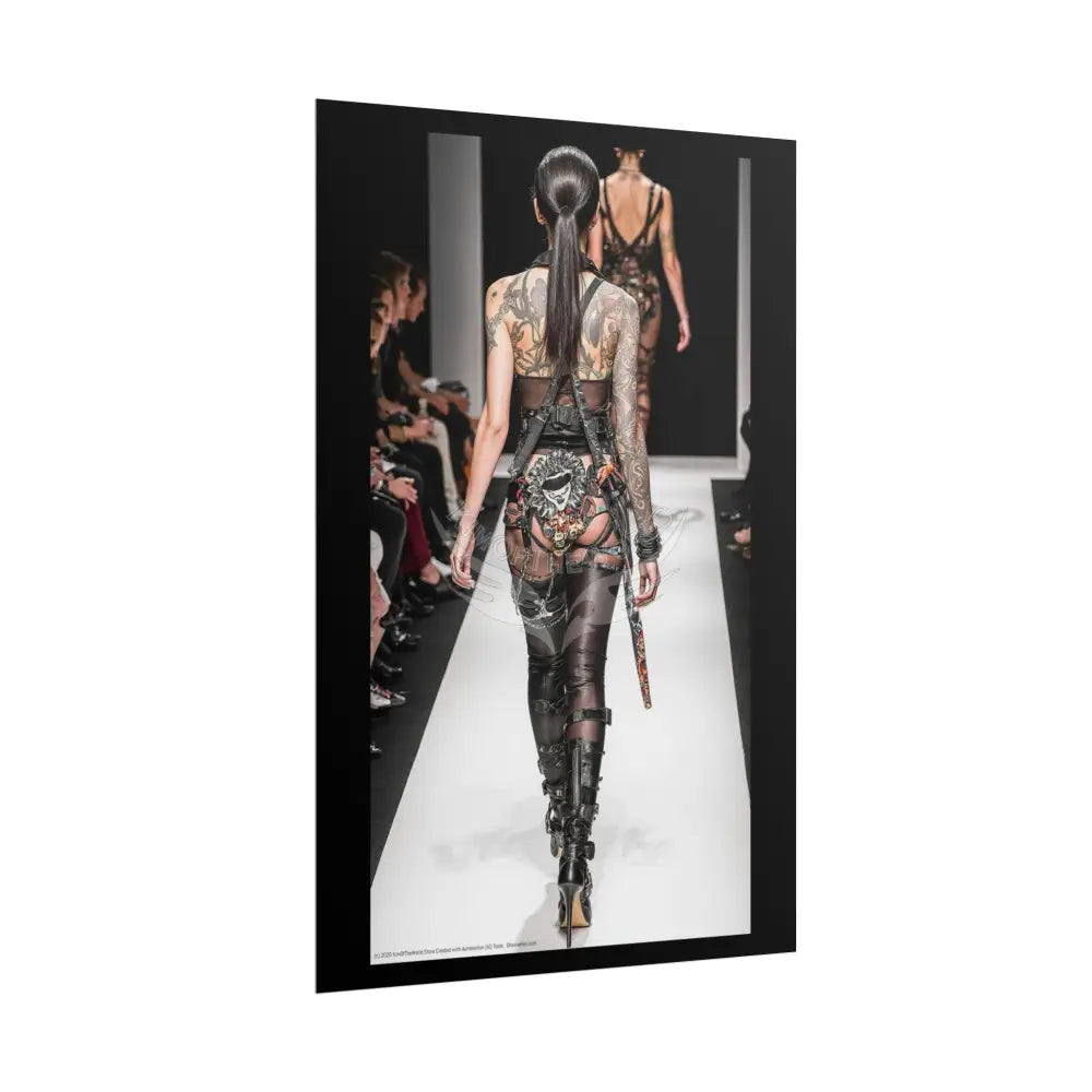 Funky Fashion Rolled Poster — ’Show Models Sometimes Naughty’ Wall Art Poster