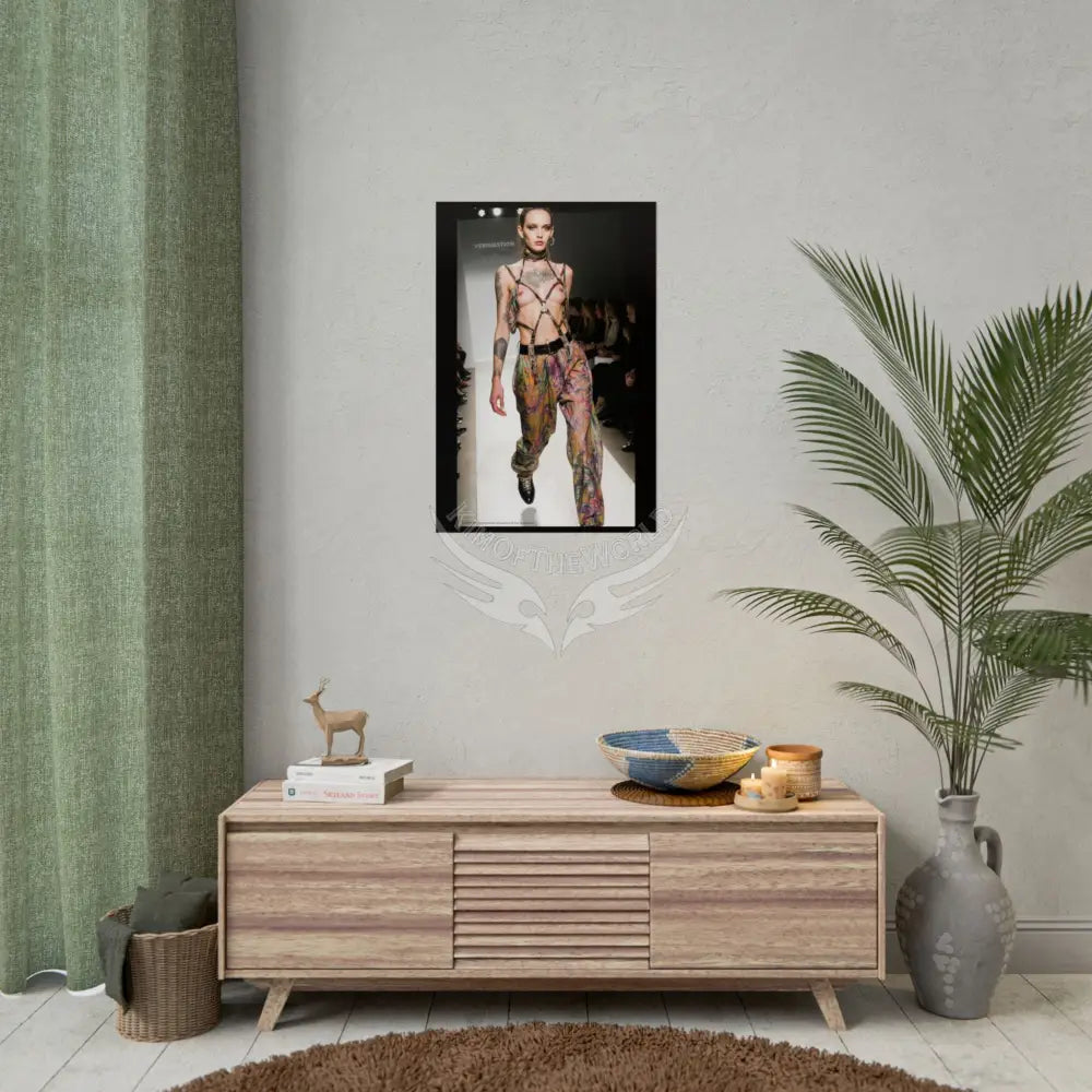 Funky Fashion Rolled Poster — ’Show Models Sometimes Naughty’ Wall Art Poster