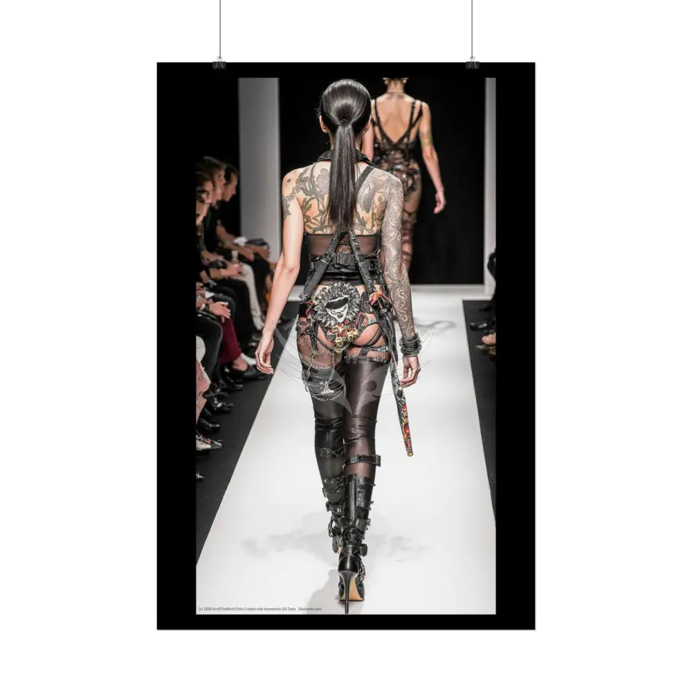 Funky Fashion Rolled Poster — ’Show Models Sometimes Naughty’ Wall Art Poster