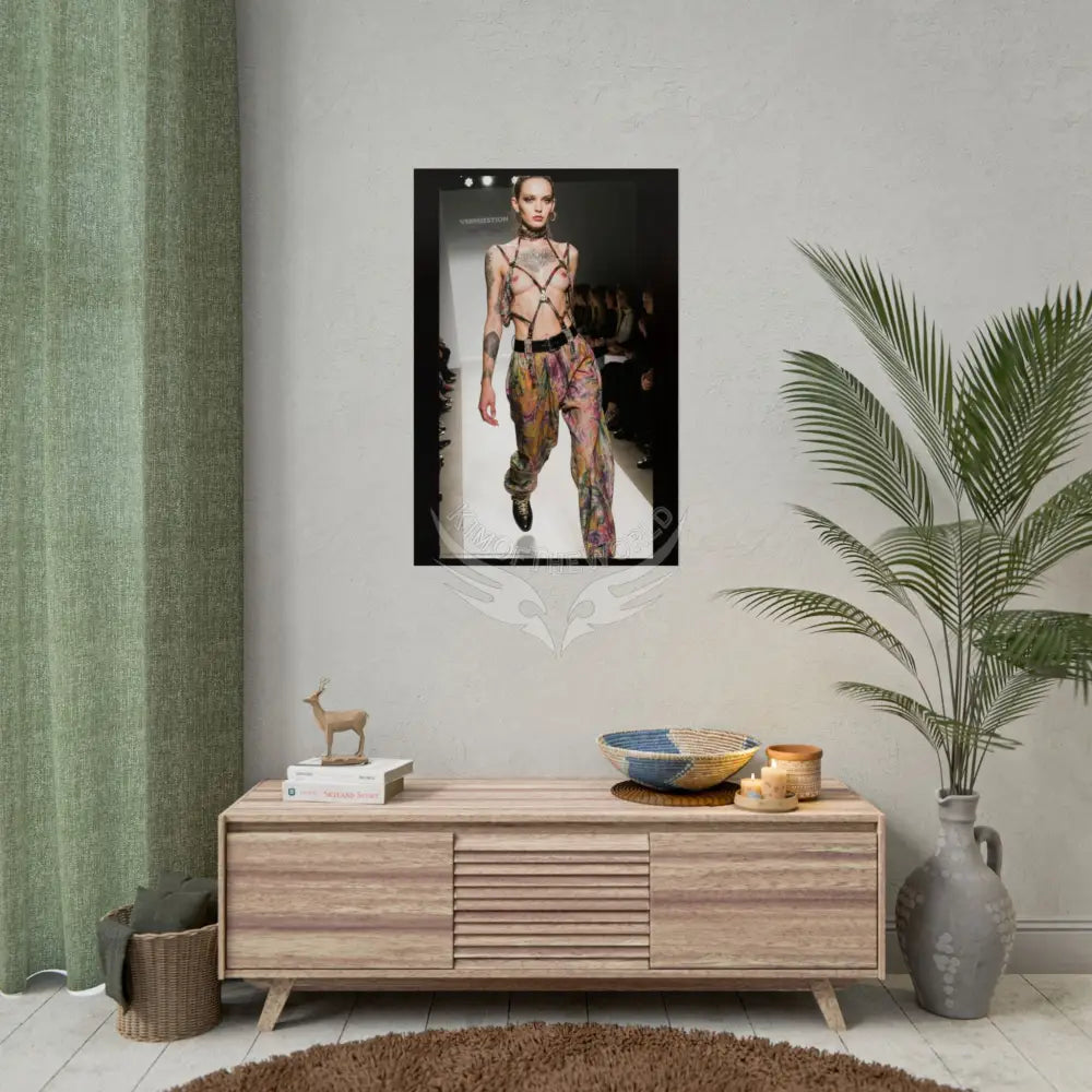 Funky Fashion Rolled Poster — ’Show Models Sometimes Naughty’ Wall Art Poster