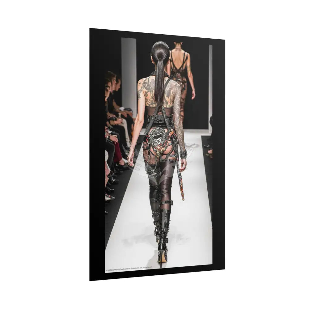 Funky Fashion Rolled Poster — ’Show Models Sometimes Naughty’ Wall Art Poster