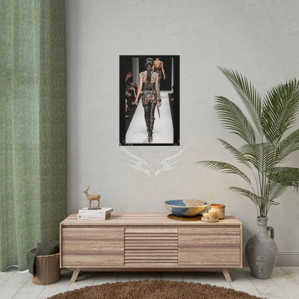 Funky Fashion Rolled Poster — ’Show Models Sometimes Naughty’ Wall Art Poster