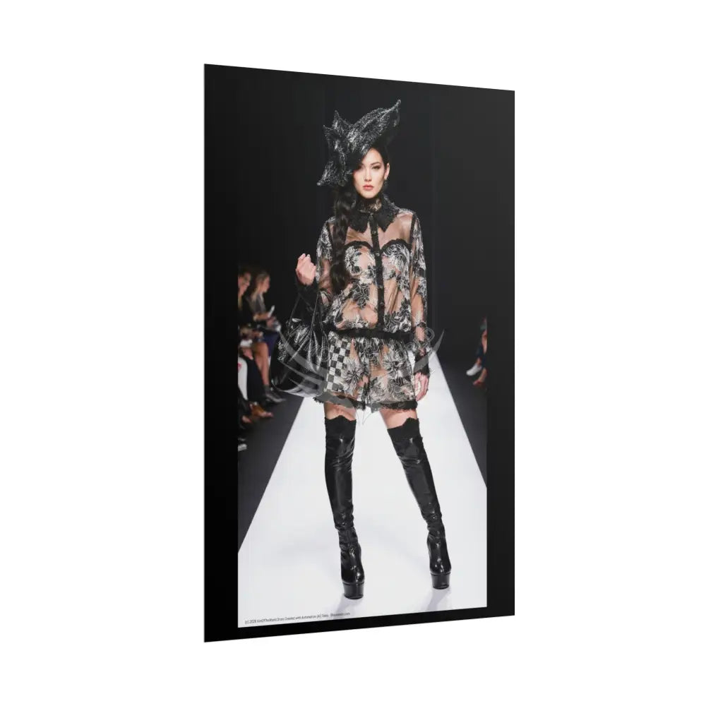 Funky Fashion Rolled Poster — ’Show Models Sometimes Naughty’ Wall Art Poster
