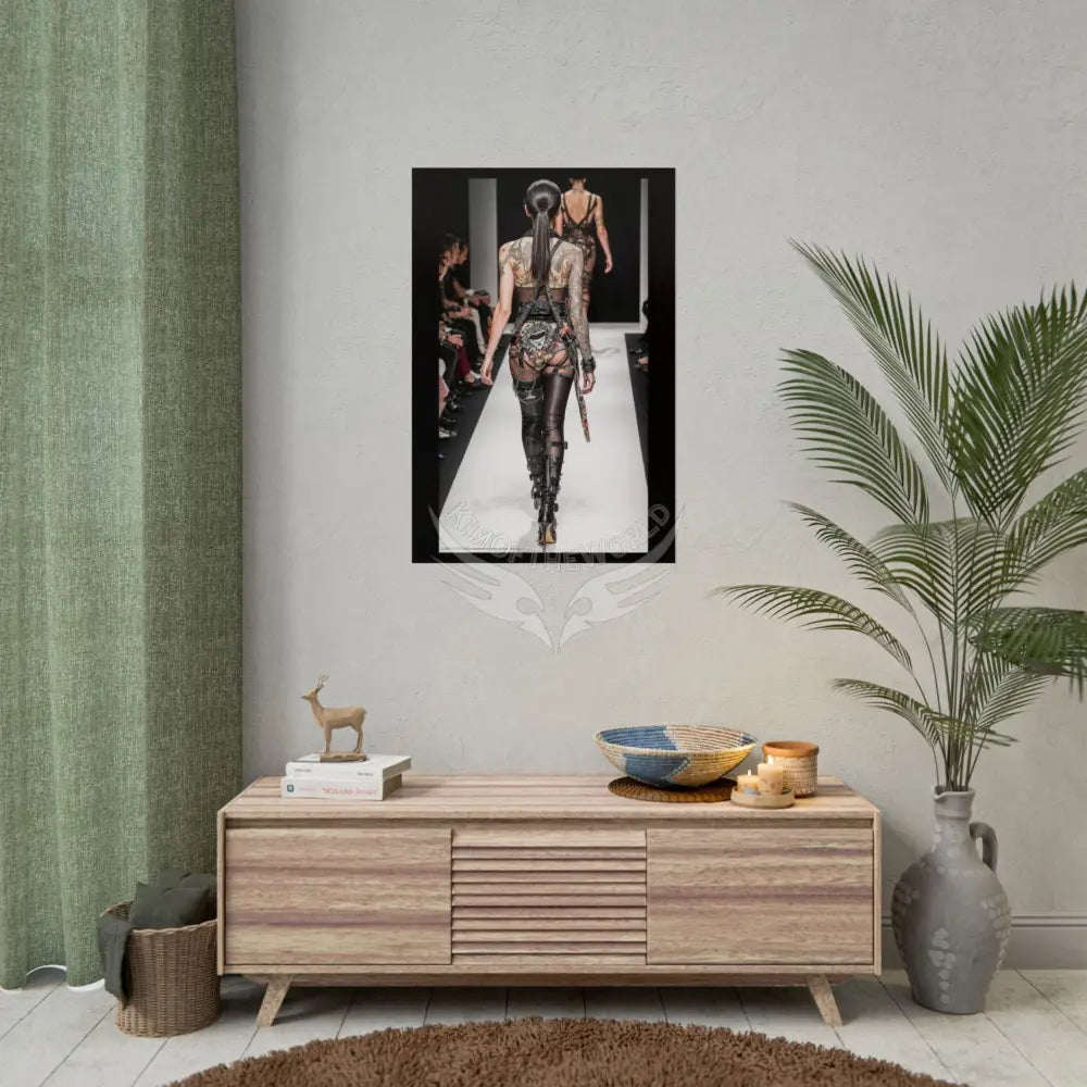 Funky Fashion Rolled Poster — ’Show Models Sometimes Naughty’ Wall Art Poster