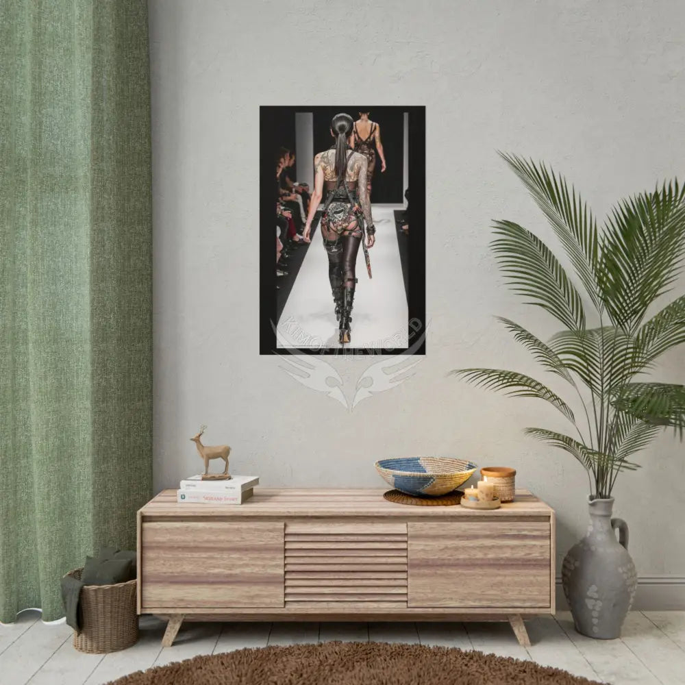 Funky Fashion Rolled Poster — ’Show Models Sometimes Naughty’ Wall Art Poster
