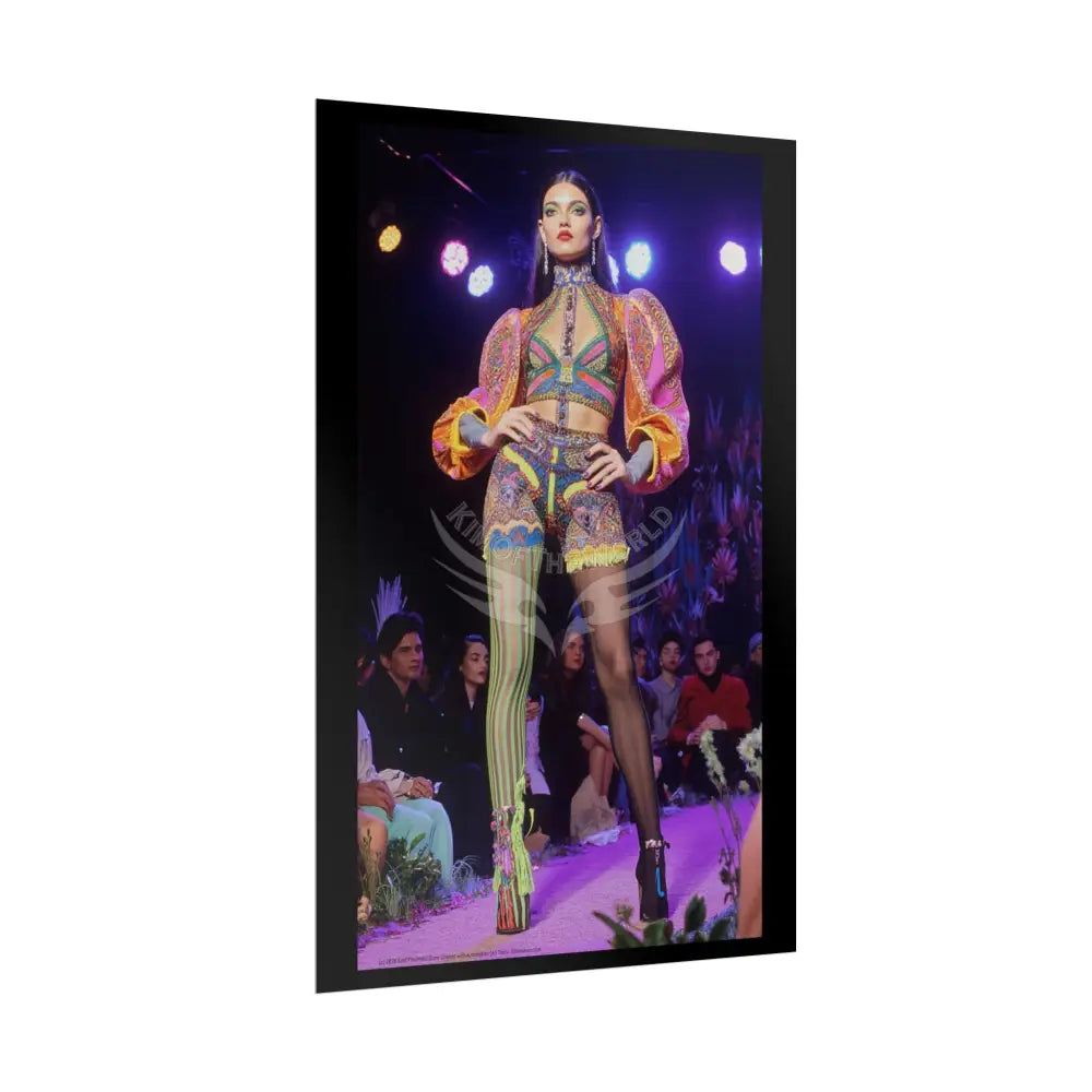 Funky Fashion Rolled Poster — ’Show Models Sometimes Naughty’ Wall Art Poster