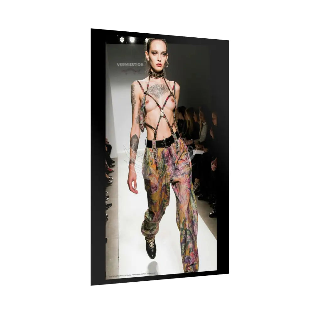 Funky Fashion Rolled Poster — ’Show Models Sometimes Naughty’ Wall Art Poster