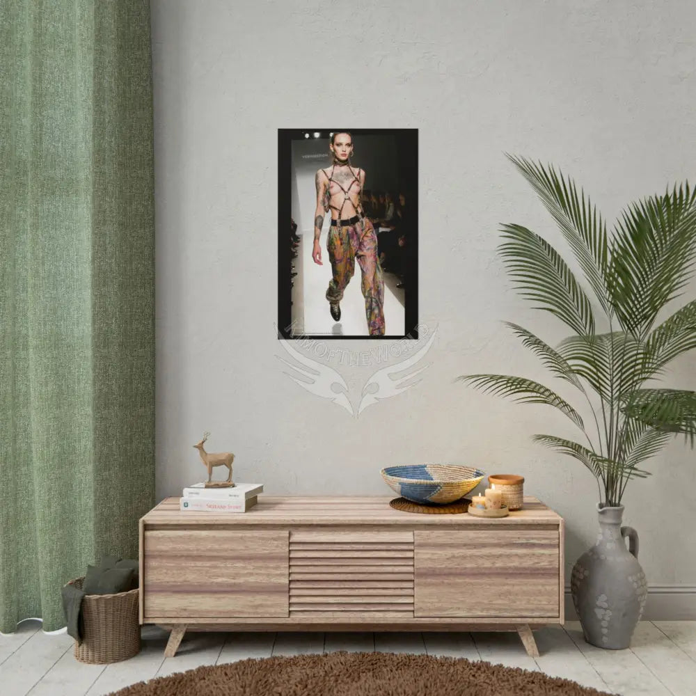 Funky Fashion Rolled Poster — ’Show Models Sometimes Naughty’ Wall Art Poster