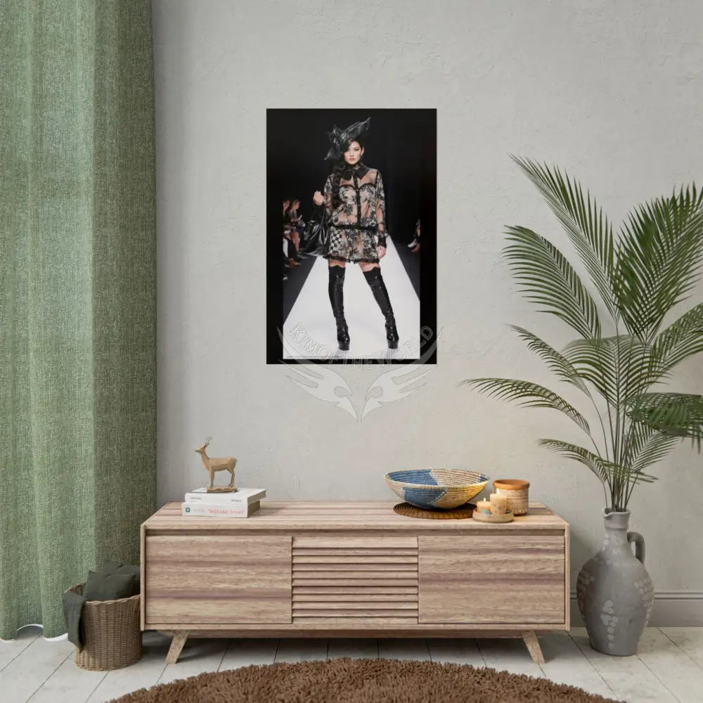 Funky Fashion Rolled Poster — ’Show Models Sometimes Naughty’ Wall Art Poster