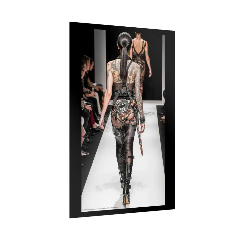 Funky Fashion Rolled Poster — ’Show Models Sometimes Naughty’ Wall Art Poster