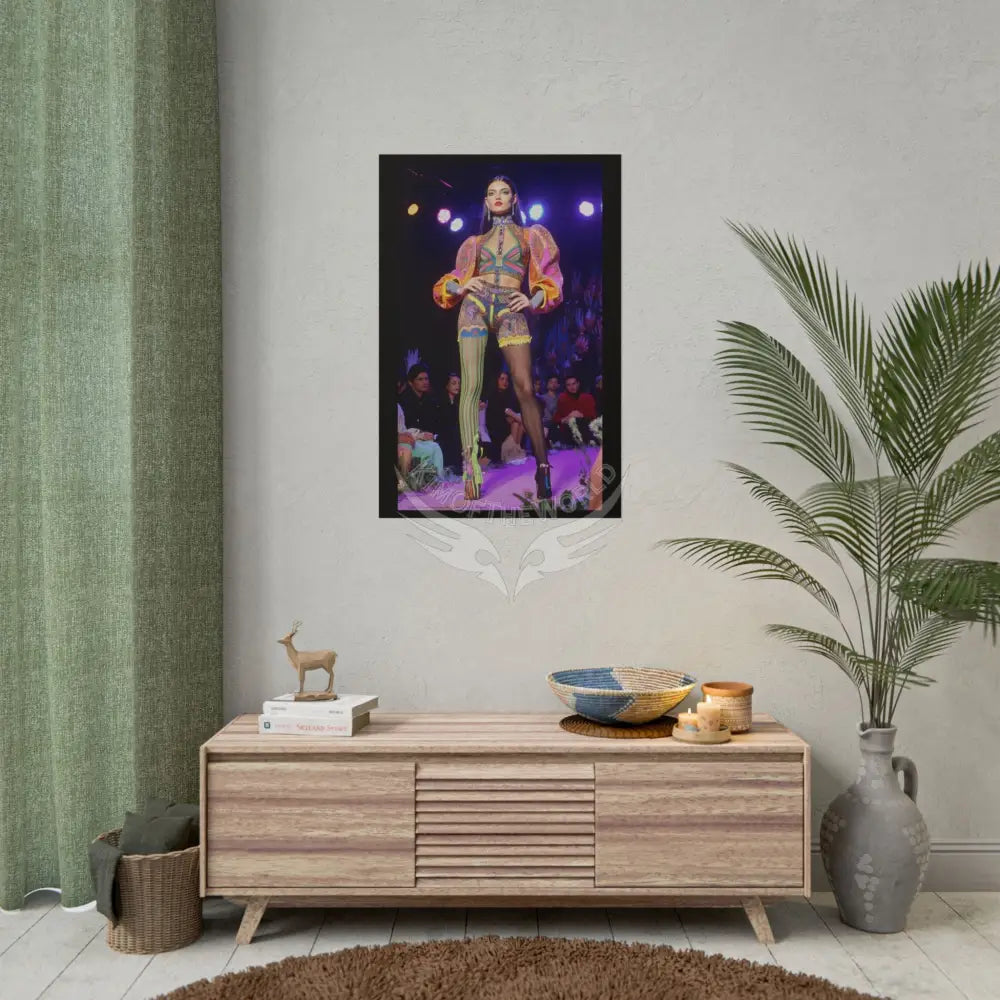Funky Fashion Rolled Poster — ’Show Models Sometimes Naughty’ Wall Art Poster