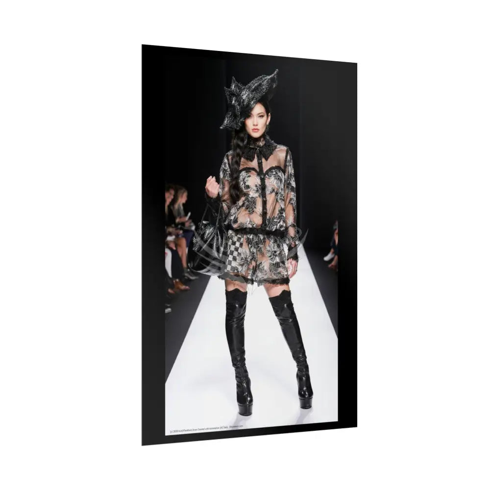 Funky Fashion Rolled Poster — ’Show Models Sometimes Naughty’ Wall Art Poster